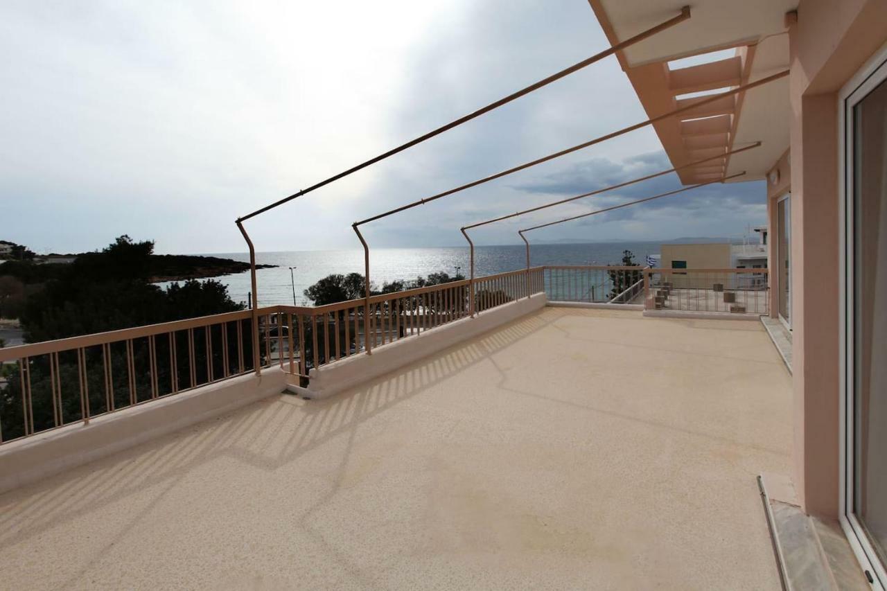 Seaside Renovated Top Floor Apartment Saronida Ngoại thất bức ảnh
